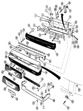 8-5-0 Front Bumper/Grille