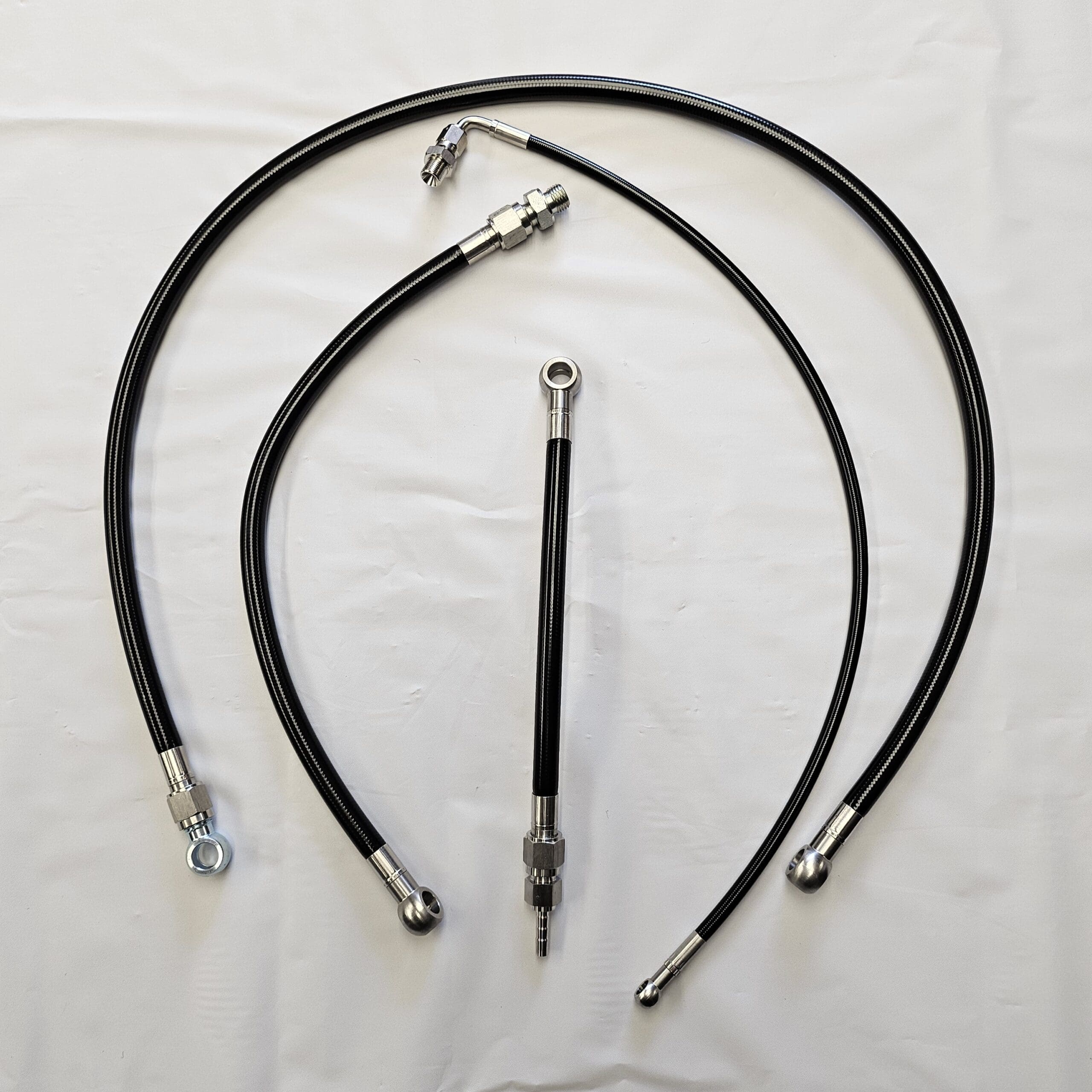 4 PIECE ADDITIONAL FUEL LINE SET - BRAIDED STAINLESS - Image 4