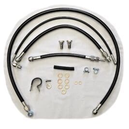 4 PIECE ADDITIONAL FUEL LINE SET - BRAIDED STAINLESS