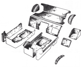 Carpet Set - Complete, Light or Dark Grey